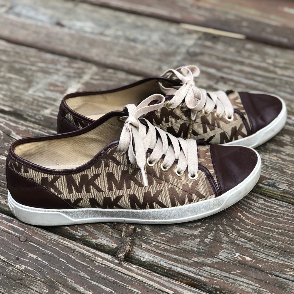Michael Kors Brown Sneakers. Size 8